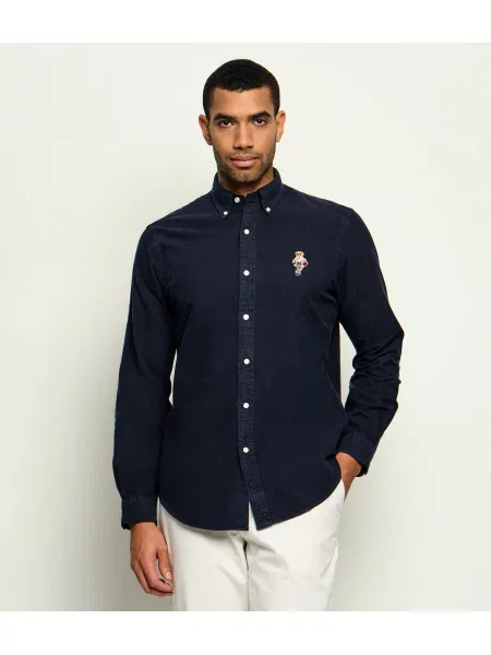 POLO RALPH LAUREN Cămașă | Custom fit oxford negru