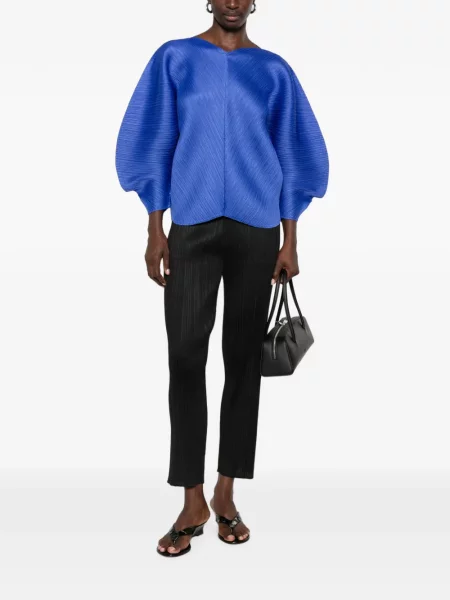 Pantaloni Pleats Please Issey Miyake negru
