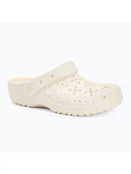 Crocs Classic Floral Cutout Clog Детски джапанки мел бяло