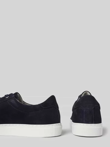 Sneakersy skórzane z detalem z logo model ‘Summer’ Digel granatowe