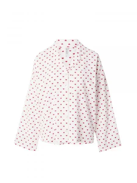 Lindex Tričko na spaní červená bílá