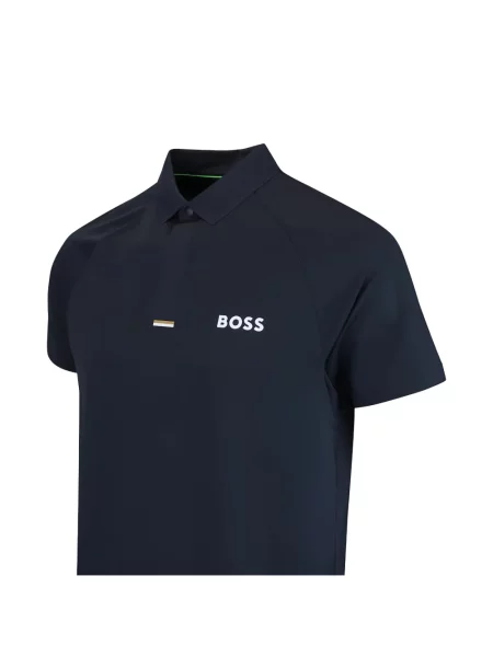 Tricou polo Boss cu imagine albastru
