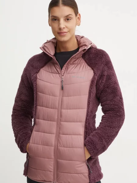 Columbia geaca sport Powder Lite Sherpa Hybrid roz