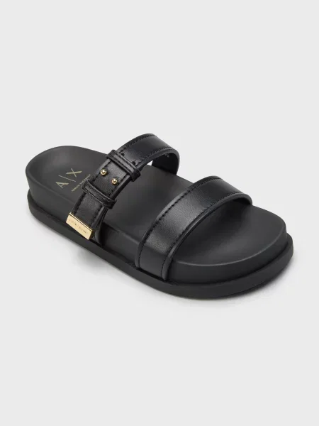 Шлепанцы Armani Exchange черные