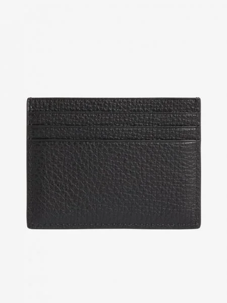 Bőr pénztárca Calvin Klein fekete