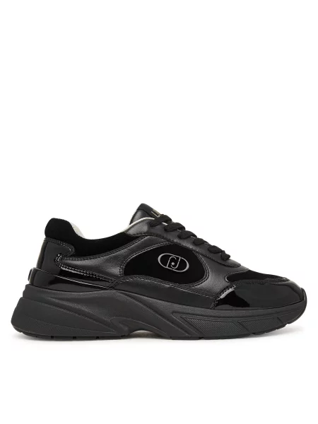 Liu Jo 01 sneakers dámske kožené čierna