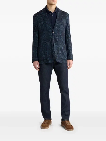 Polo Etro με κέντημα μπλε