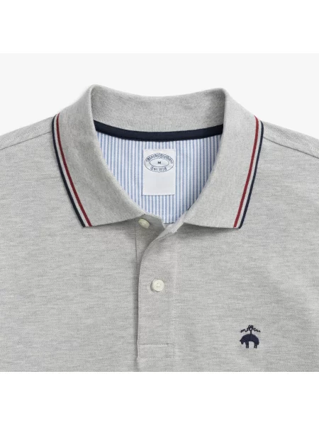 Koszulka polo Brooks Brothers polarowa szara