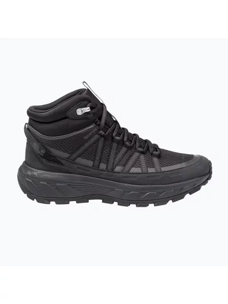 Черевики туристичні Jack Wolfskin Wild Hike Texapore Mid black чорні