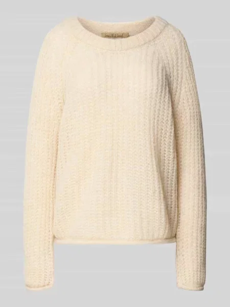Sweter z dzianiny z okrągłym dekoltem i golfem Smith And Soul