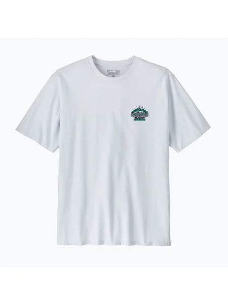 Tricou de trekking pentru bărbați Patagonia Great Waves Responsibili Tee white alb