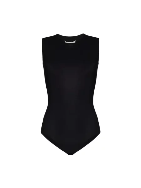 Kombinezon Maison Margiela bez rękawów z dżerseju czarny