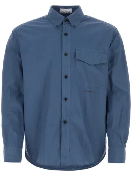 Cămașă Stone Island din poplin cu strasuri