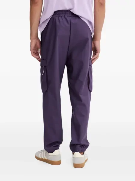 Spodnie cargo Adidas z kapturem z autografem do biegania białe