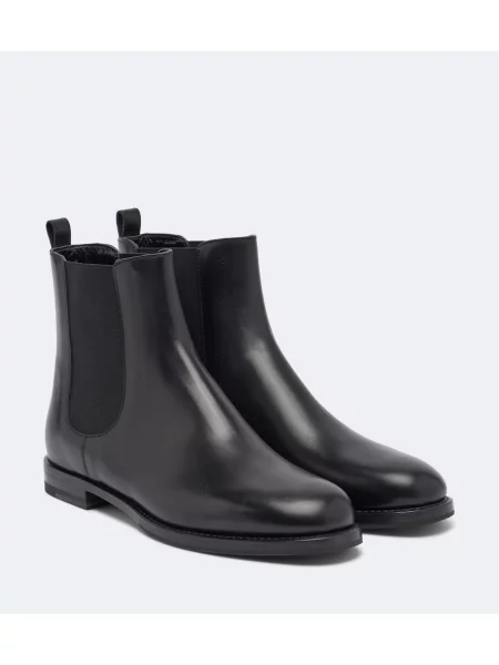Botine chelsea Manolo Blahnik din piele negru