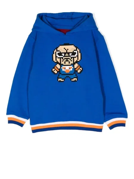 Bluza z kapturem dziecięca Mostly Heard Rarely Seen 8-bit niebieska