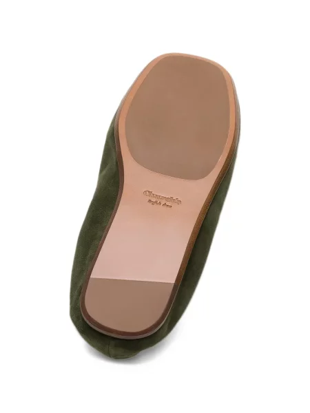 Pantofi loafer Church's din piele de căprioară verde