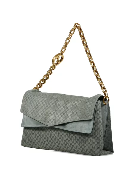 Geantă Gucci din piele de căprioară gri