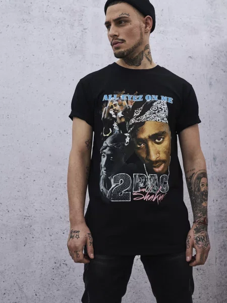 Retro majica Merchcode črna