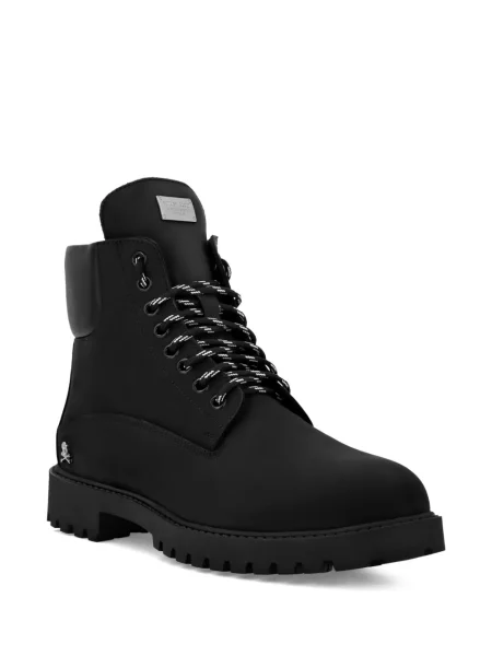 Botine Philipp Plein cu autograf negru