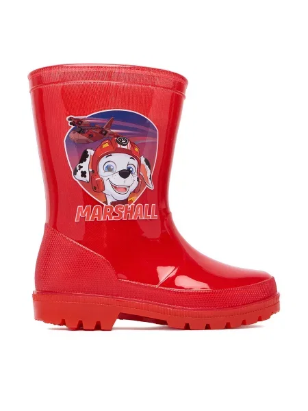 Gumijasti škornji Paw Patrol rdeča