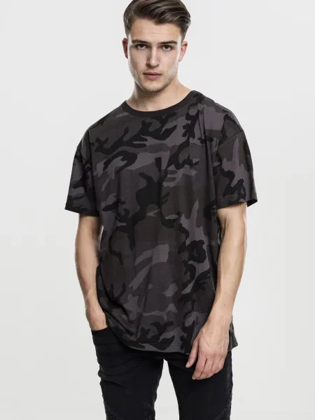 Urban Classics Tricou gri / gri bazalt negru