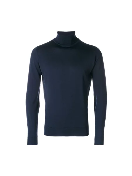 Sweter John Smedley wełniany niebieski