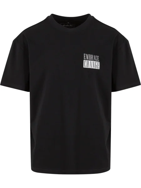 Mister Tee Tricou Embrace Change albastru / negru alb