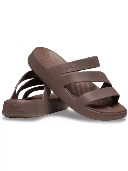 Pántos félcipő Crocs barna