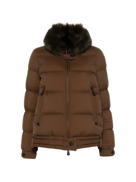 Lyžiarska bunda Moncler Grenoble hnedá
