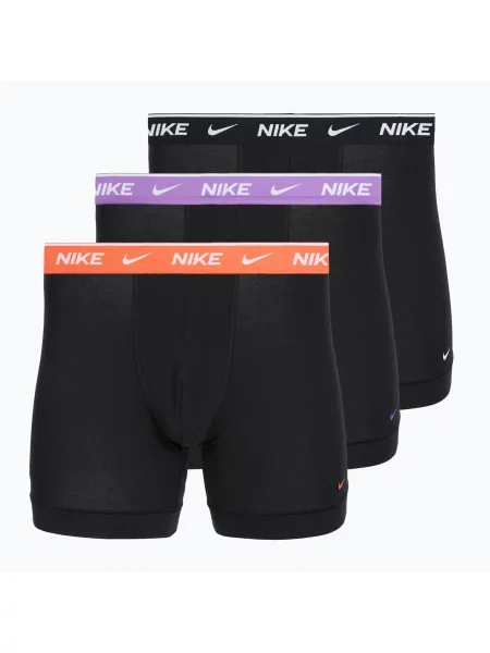 Boxeri pentru bărbați Nike Essential Cotton Stretch 3 pairs cinder black negru