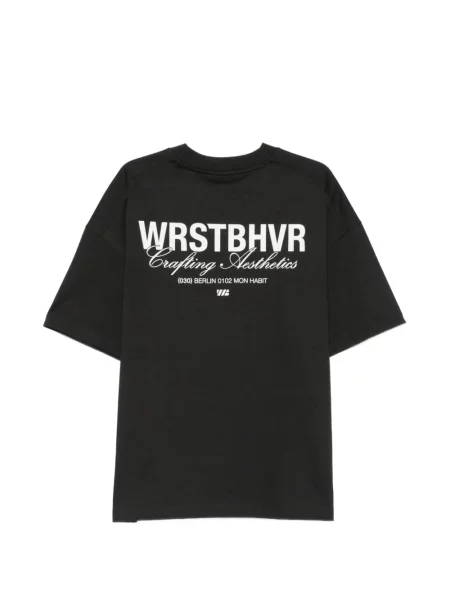Tricou Wrstbhvr cu imagine negru
