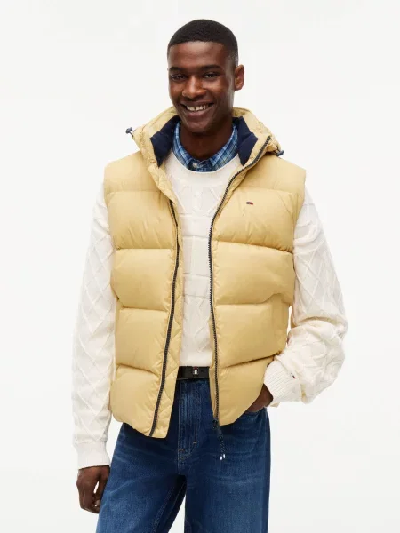 Tommy Jeans De puf vestă bej