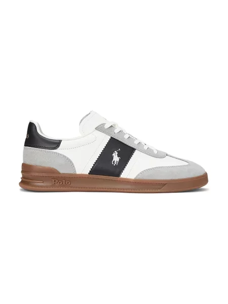 Pantofi Polo Ralph Lauren din piele gri