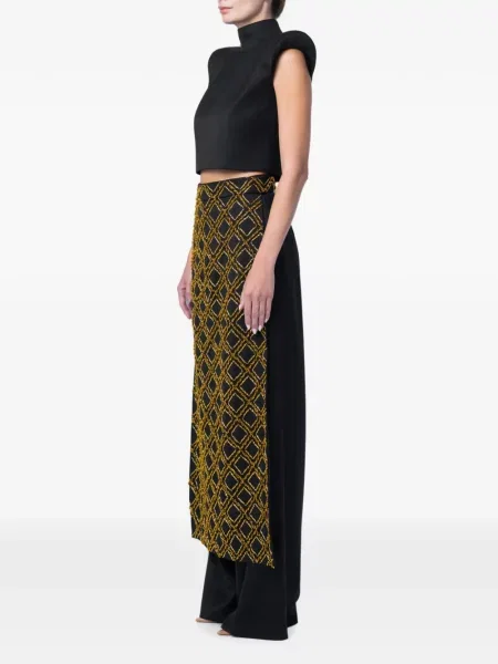 Fusta maxi M.marquise de lână negru