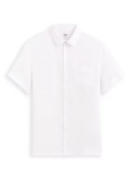 Tricou Celio cu mâneci scurte alb