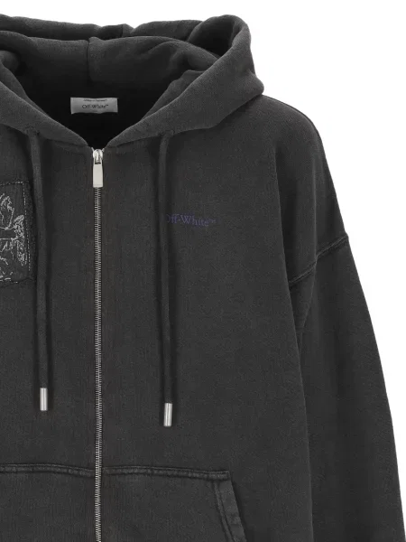 Hanorac cu glugă Off-white alb