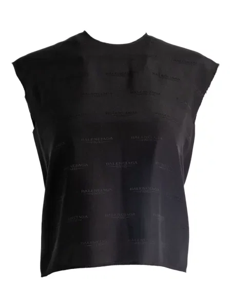 Top Balenciaga cu imagine negru