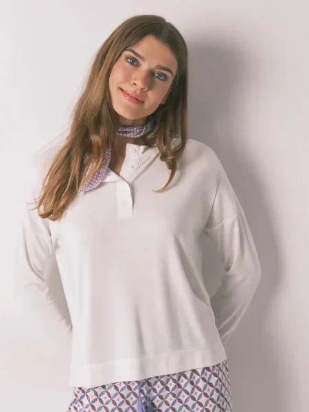 Блуза с дълги ръкави women'secret бяло