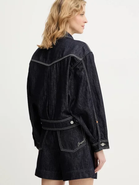 Джинсова куртка BOSS Orange C BOMBER TRUCKER помаранчева