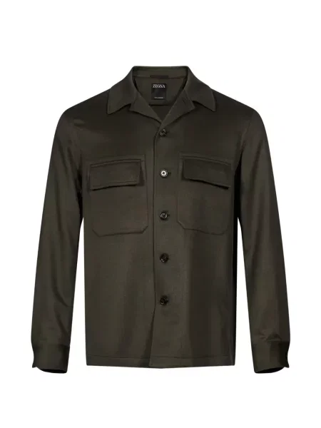 Cămașă Zegna din cașmir verde