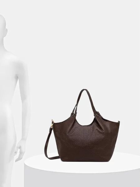 Bőr shopper táska Answear.lab barna