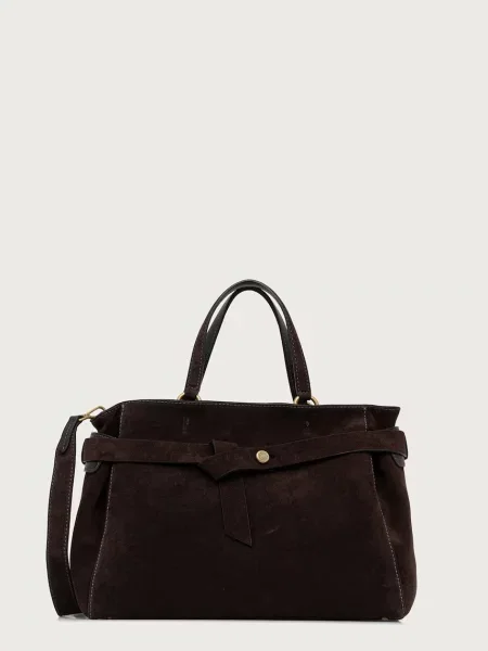 GIANNI CHIARINI Geantă shopper Miranda | piele întoarsă maro