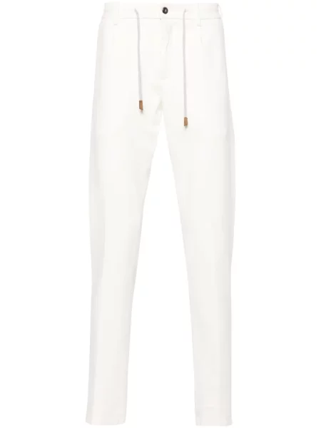 Pantaloni Eleventy conici cu cordon alb