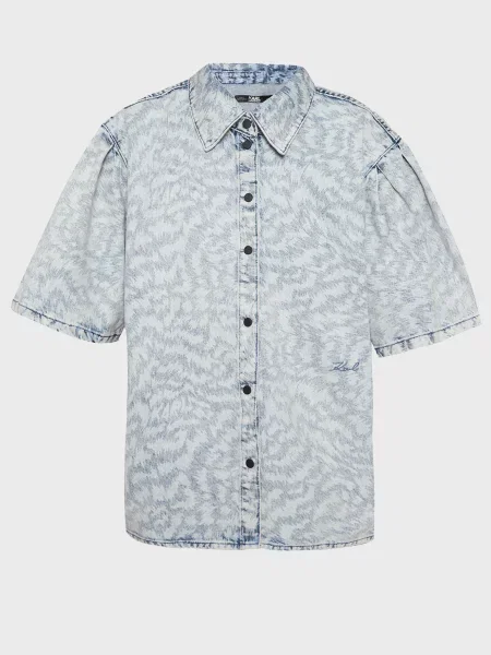 Сорочка Karl Lagerfeld блакитна