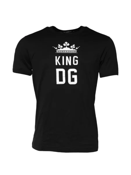Scurt tricou Dolce & Gabbana cu imagine negru