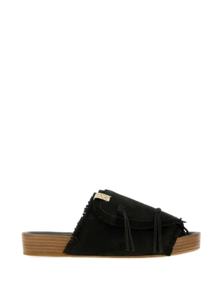 Sandale Visvim cu franjuri negru
