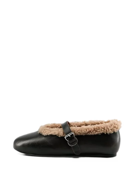 Μπαλαρίνες Toral Shoes από δέρμα προβάτου καφέ