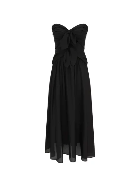Rochie midi Zimmermann cu legături negru