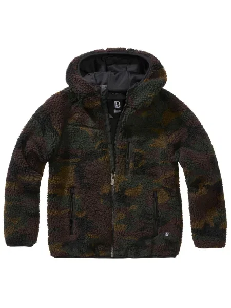 Brandit Přechodná bunda tmavě hnědá / tmavě / khaki šedá
